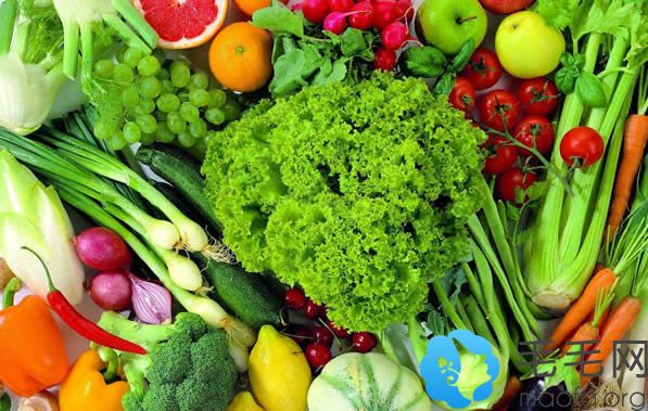 绿色蔬菜食物富含碱性无机盐