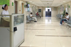 杭州市人民医院毛发移植中心候诊区