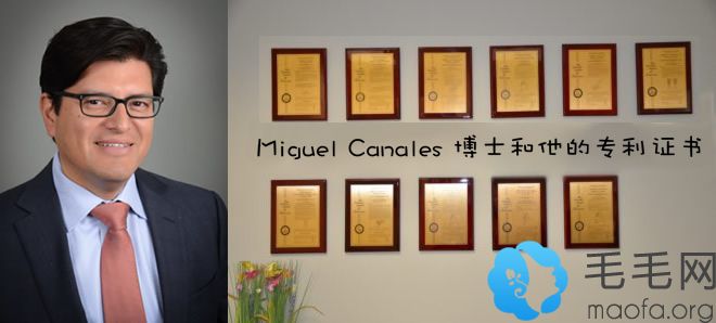 Miguel Canales 博士和他的证书
