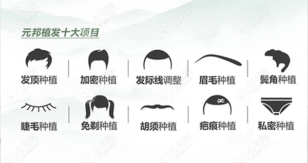 北京四惠中医医院植发中心开展的毛发移植项目